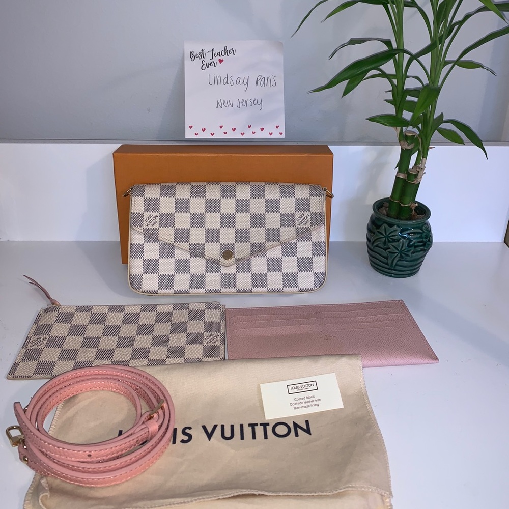 ✨SOLD✨ Louis Vuitton Pochette Felicie Damier Azur